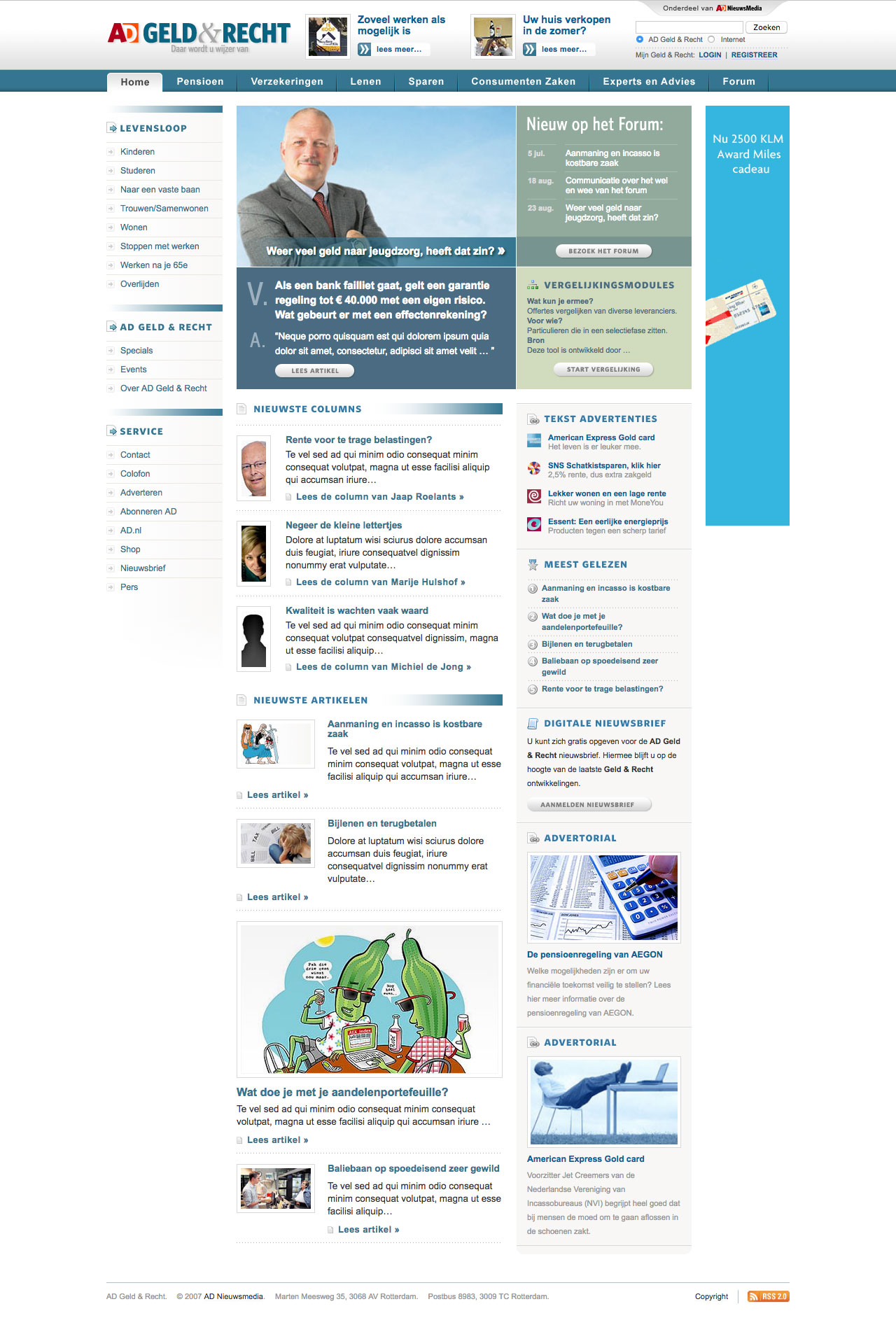AD Geld & Recht Homepage