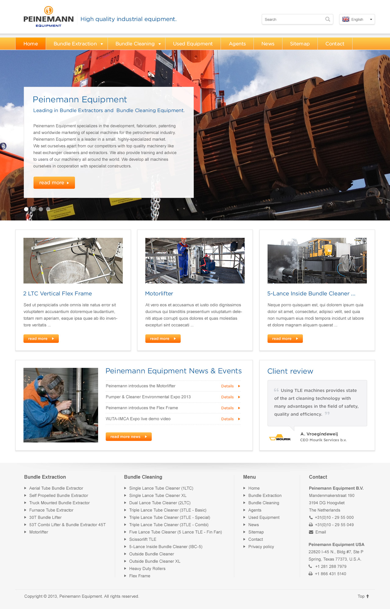 Peinemann Equipment Homepage