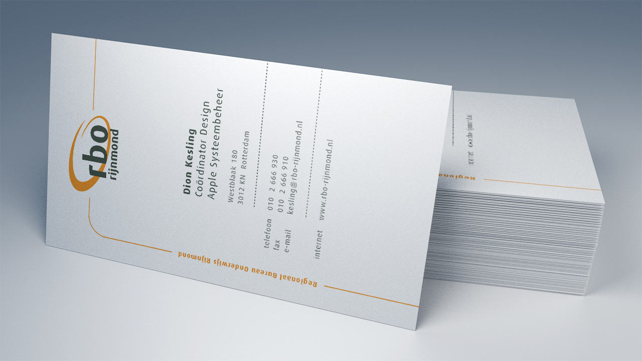 RBO Rijnmond Business Cards